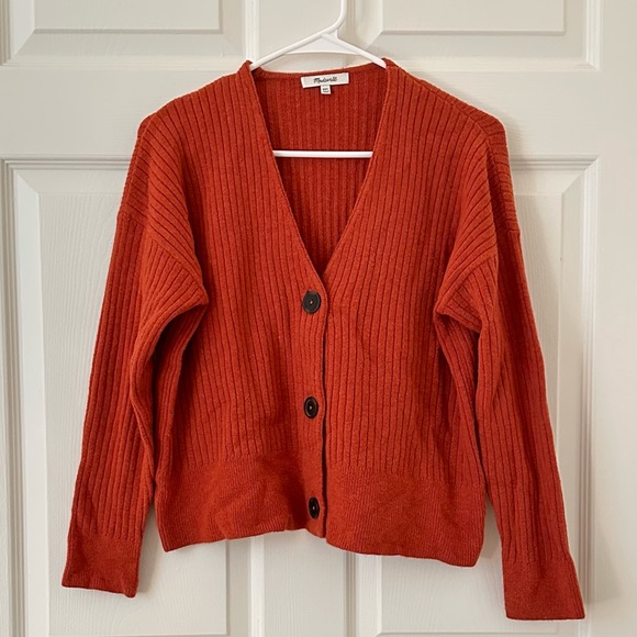 Madewell Cameron Ribbed Cardigan Sweater - Picture 1 of 3